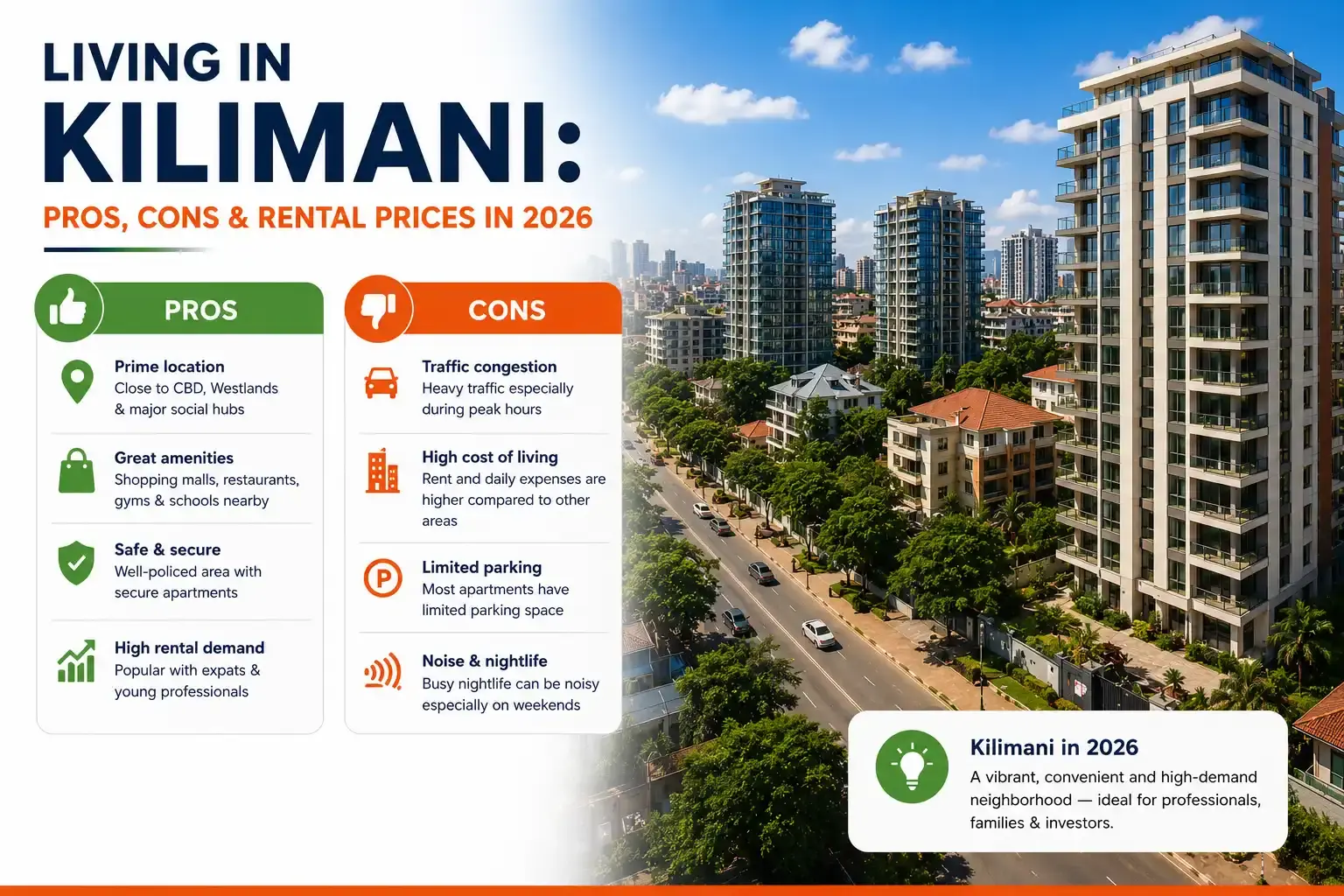 Living in Kilimani: Pros, Cons & Rental Prices in 2026