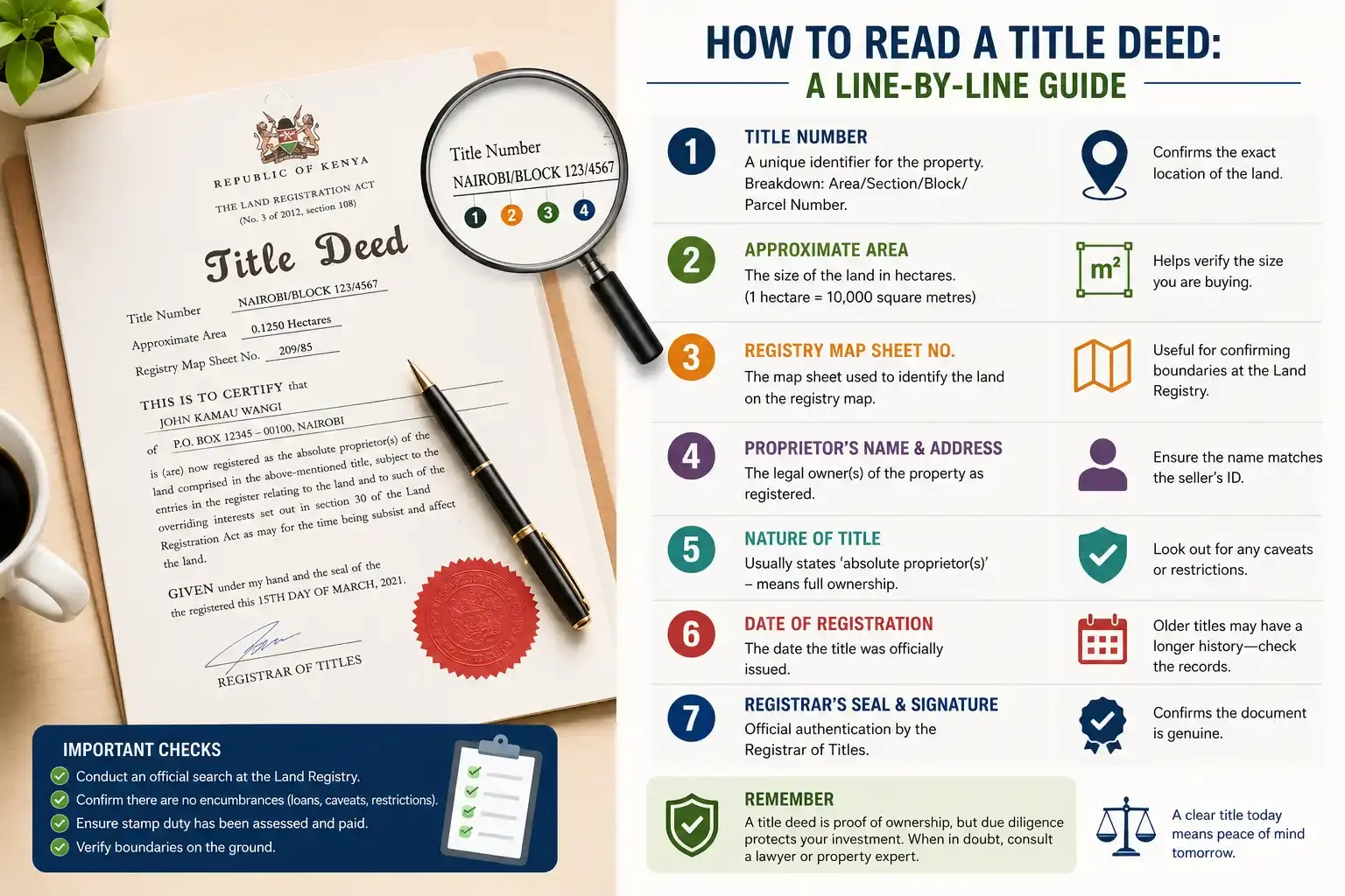 How to Read a Title Deed: A Line-by-Line Guide