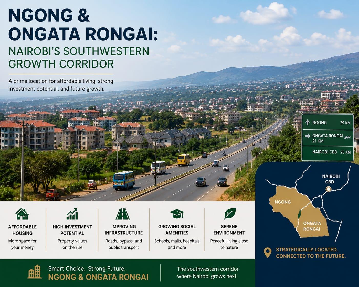Ngong and Ongata Rongai: Nairobi's Southwestern Growth Corridor